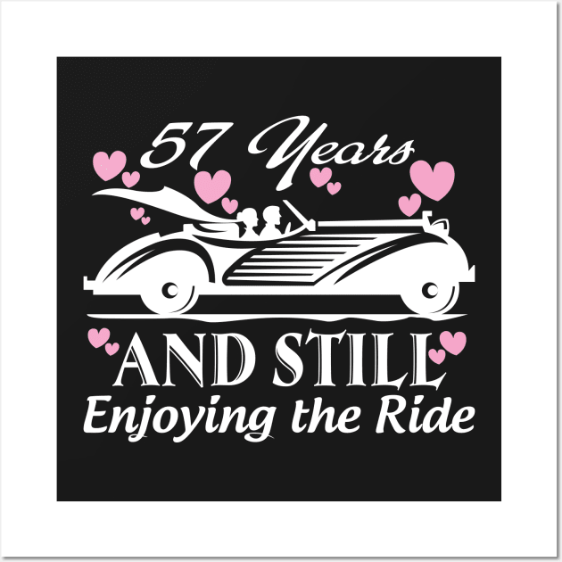 Anniversary Gift 57 years Wedding Marriage Wall Art by rigobertoterry